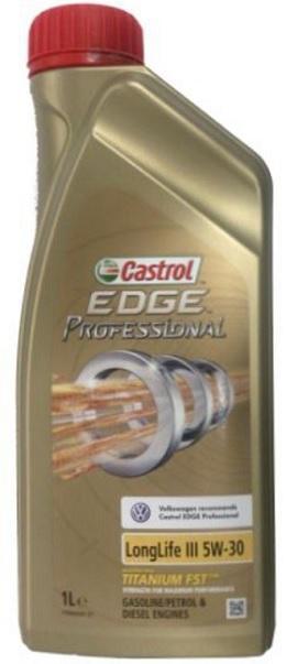

Моторное масло Castrol Edge Professional VW LL III 157AD6 5W30 1л, Edge Professional VW LL III