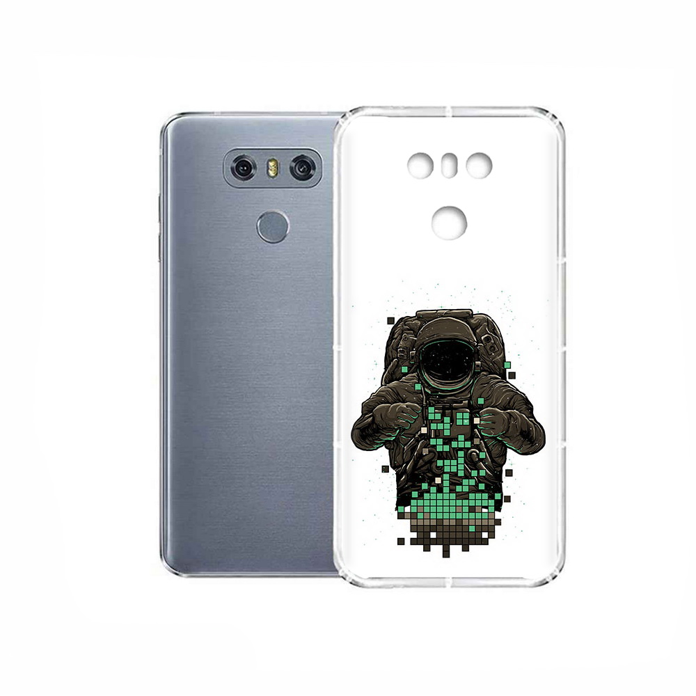 

Чехол MyPads Tocco для LG G6 космонавт с пикселями, Прозрачный, Tocco