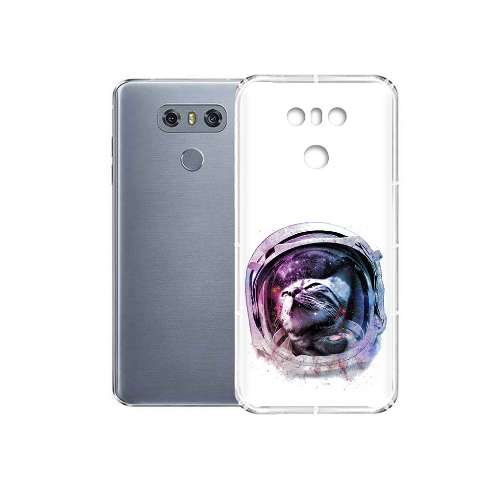 

Чехол MyPads Tocco для LG G6 кот в шлеме, Прозрачный, Tocco