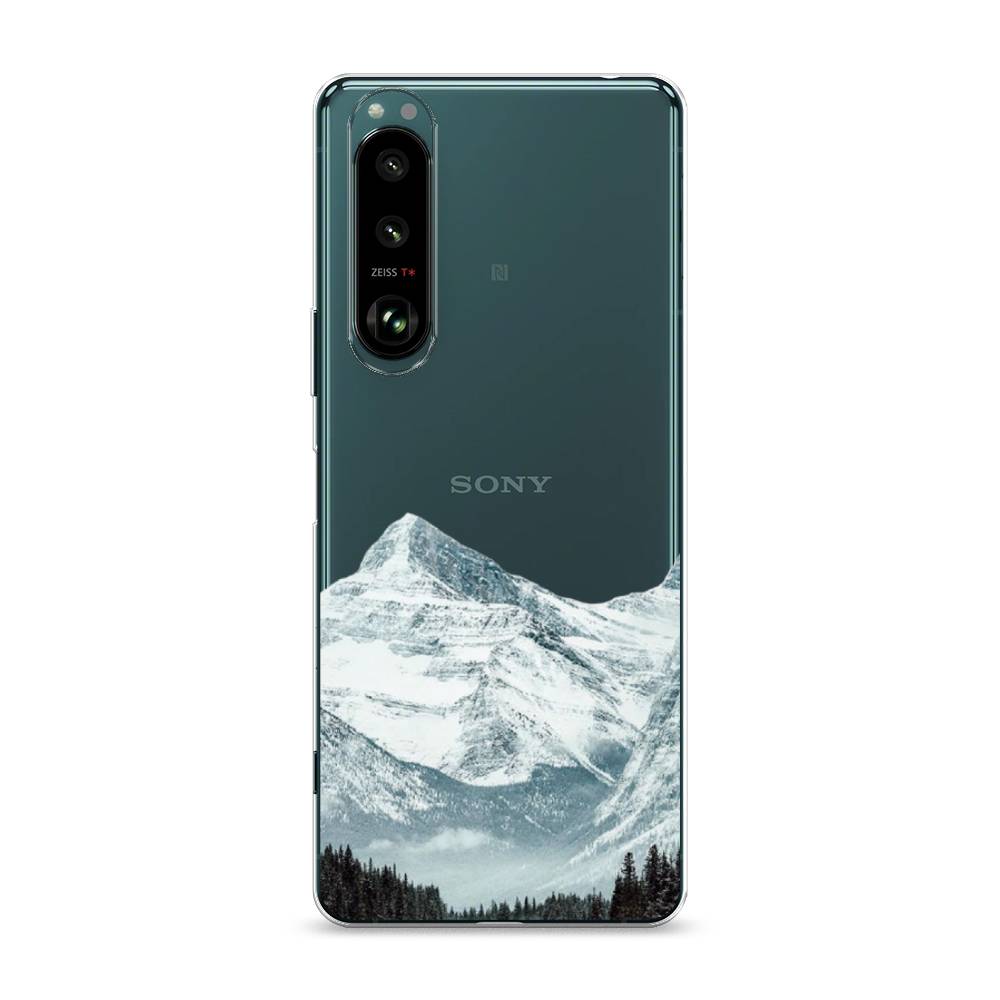 

Чехол на Sony Xperia 1 III "Горы арт 1", Белый;зеленый, 54850-2