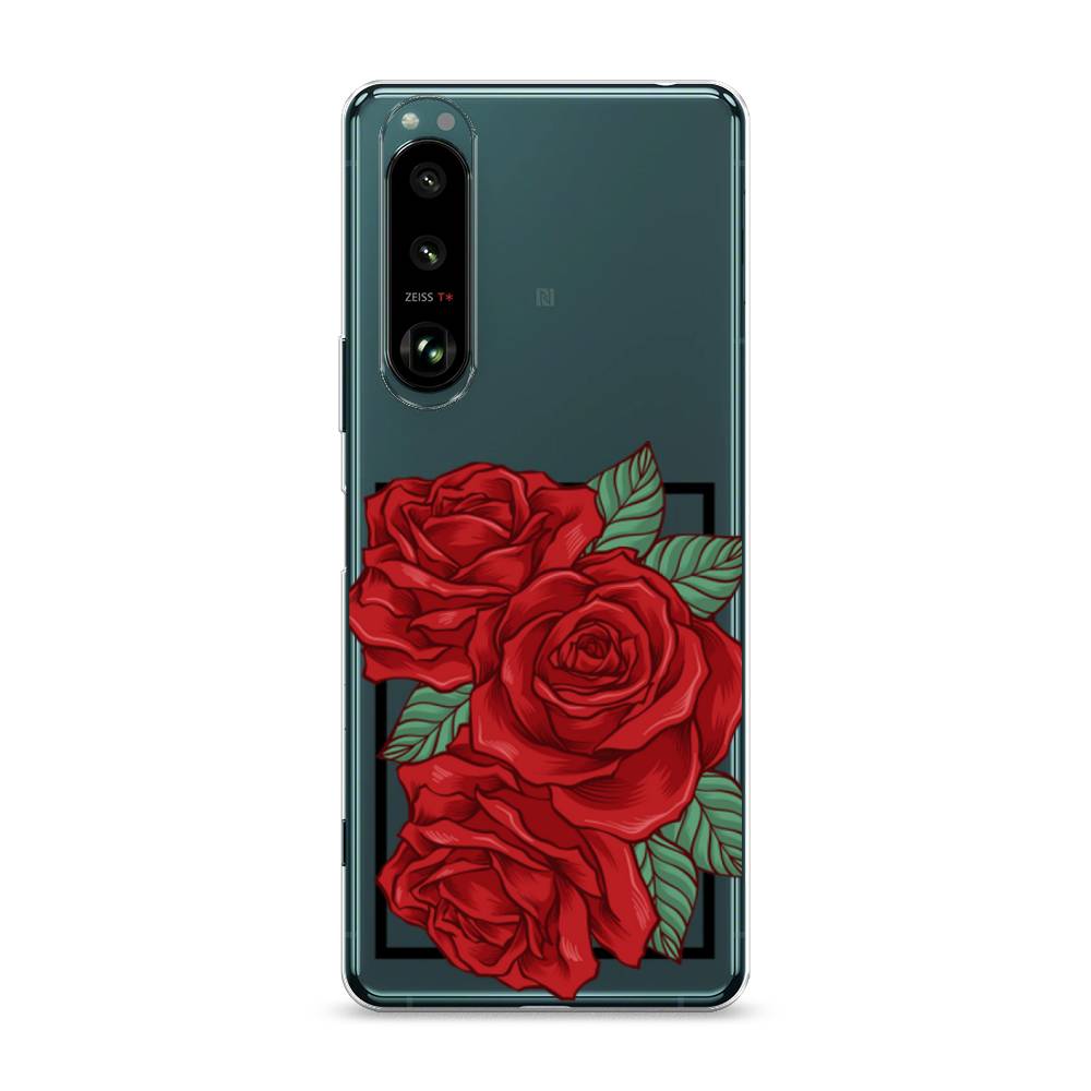 

Чехол на Sony Xperia 1 III "Три алые розы", Красный, 54850-2