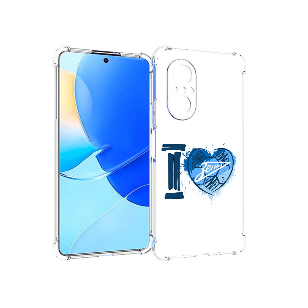 

Чехол MyPads Tocco для Huawei Nova 9 SE ФК я люблю зенит, Прозрачный, Tocco