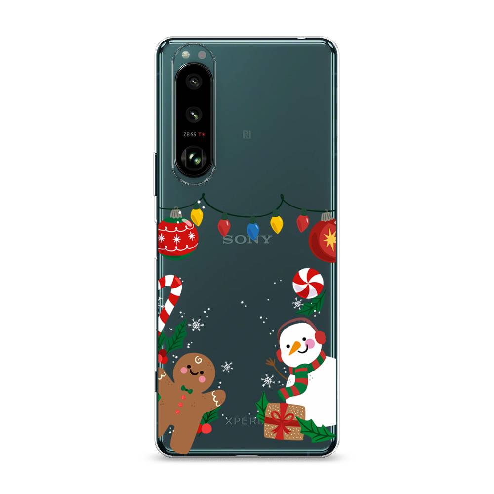 

Чехол на Sony Xperia 1 III "Новогоднее настроение", Коричневый;красный;зеленый, 54850-5