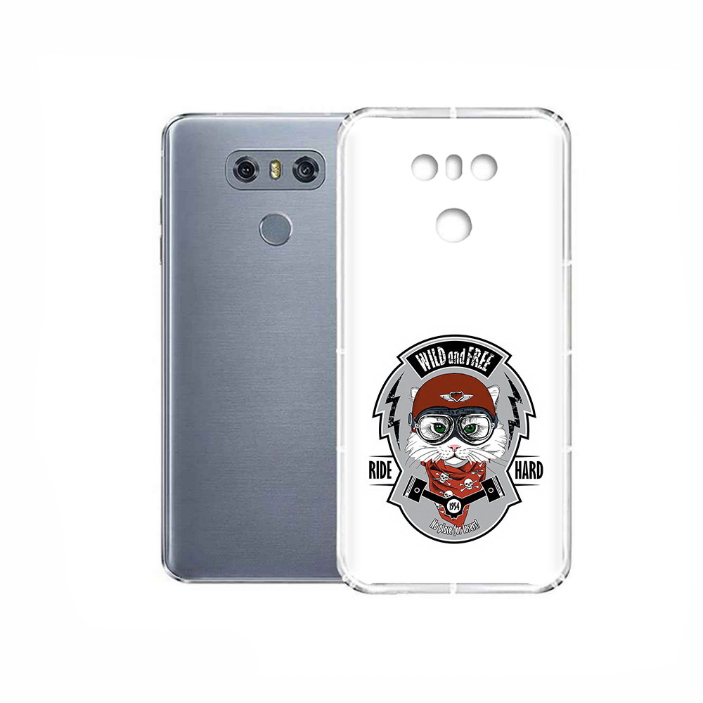Чехол MyPads Tocco для LG G6 кошка в шлеме