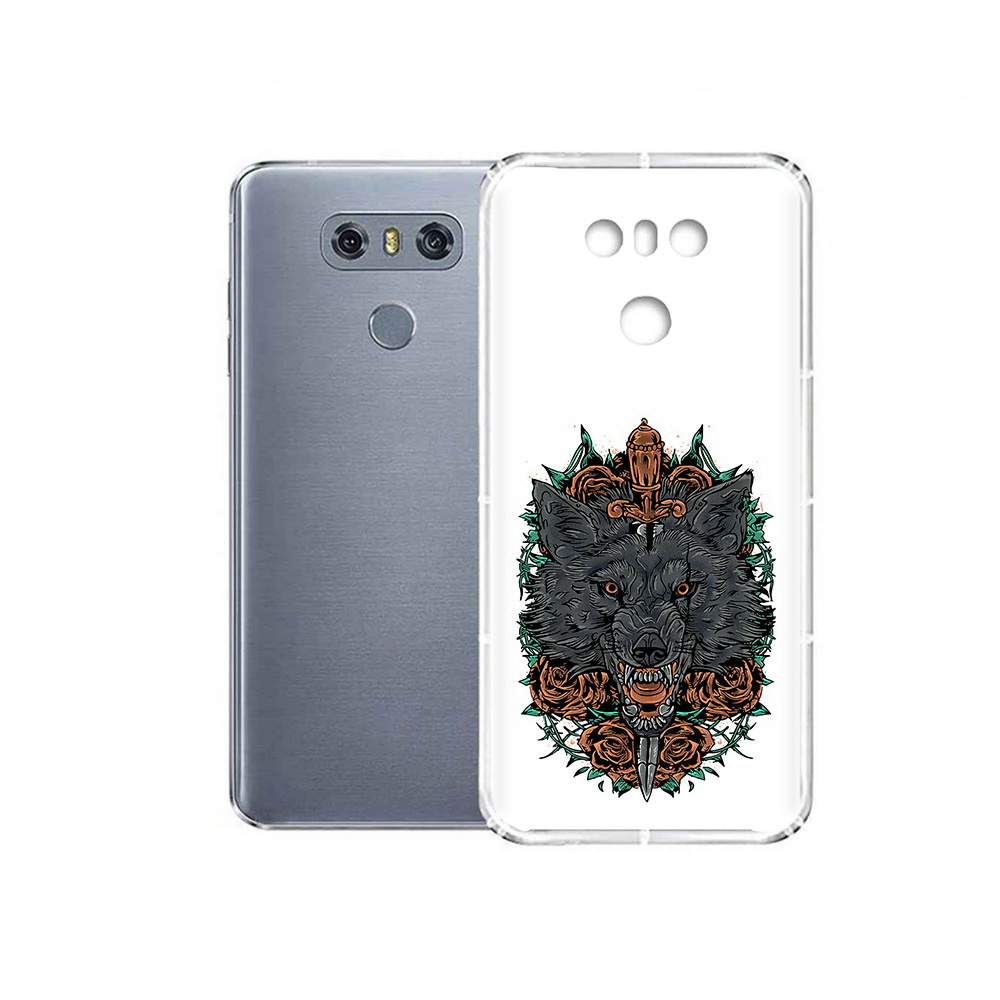 

Чехол MyPads Tocco для LG G6 красивый злой волк, Прозрачный, Tocco