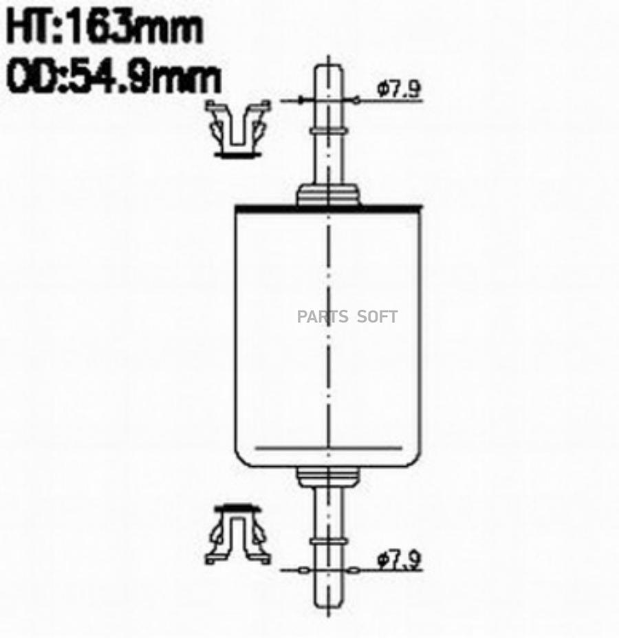 

Js Asakashi Фильтр Топливный Vag A23, Golf V, Che Lanos, Epic Fs618J