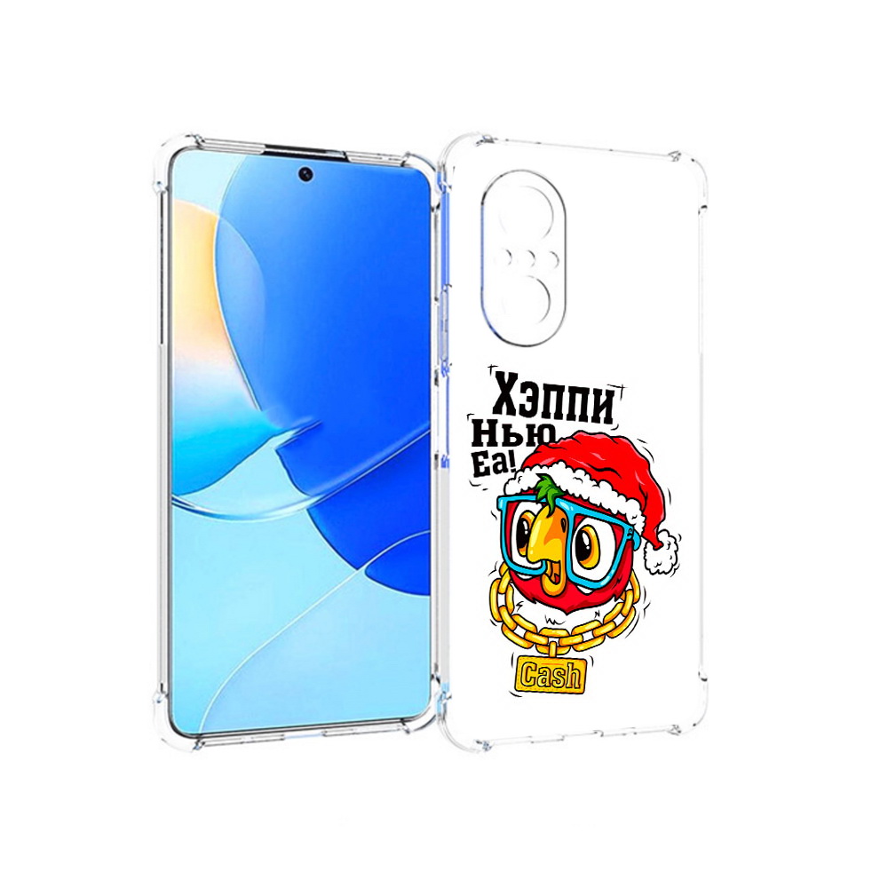 

Чехол MyPads Tocco для Huawei Nova 9 SE Хэппи нью еа, Прозрачный, Tocco