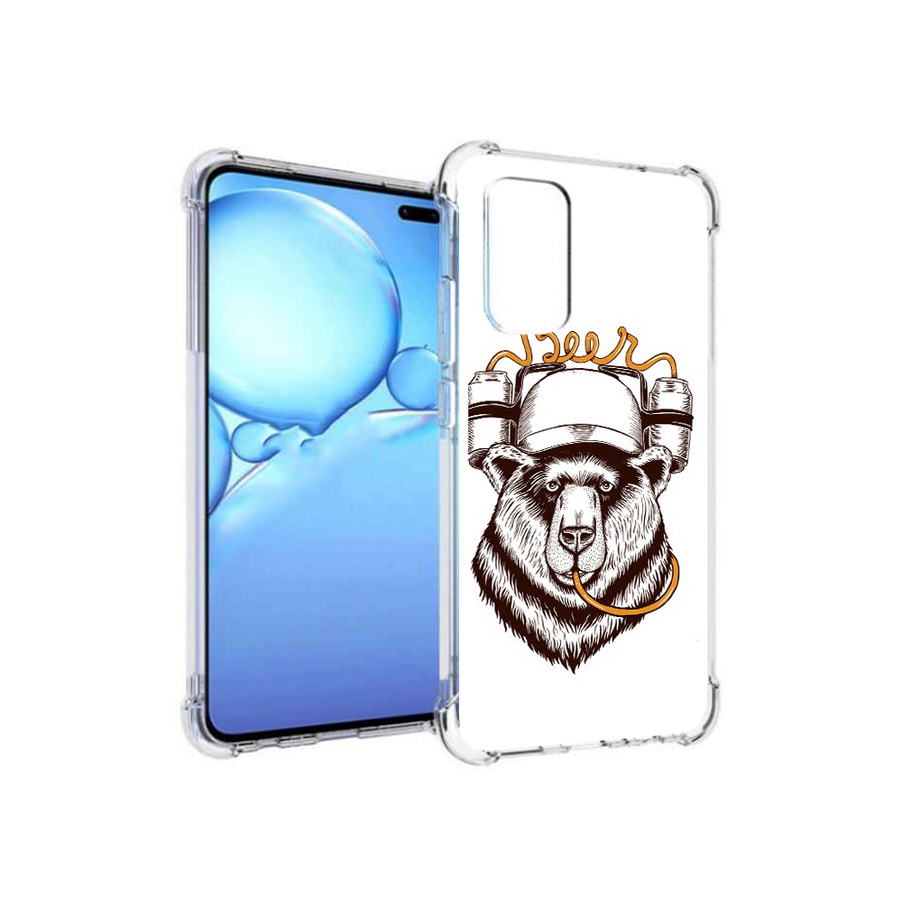 

Чехол MyPads Tocco для Vivo V19 пивной медведь (PT147328.392.538), Прозрачный, Tocco