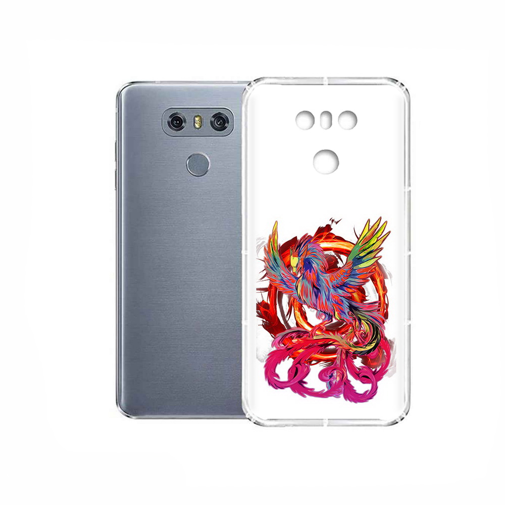 

Чехол MyPads Tocco для LG G6 красочный феникс, Прозрачный, Tocco