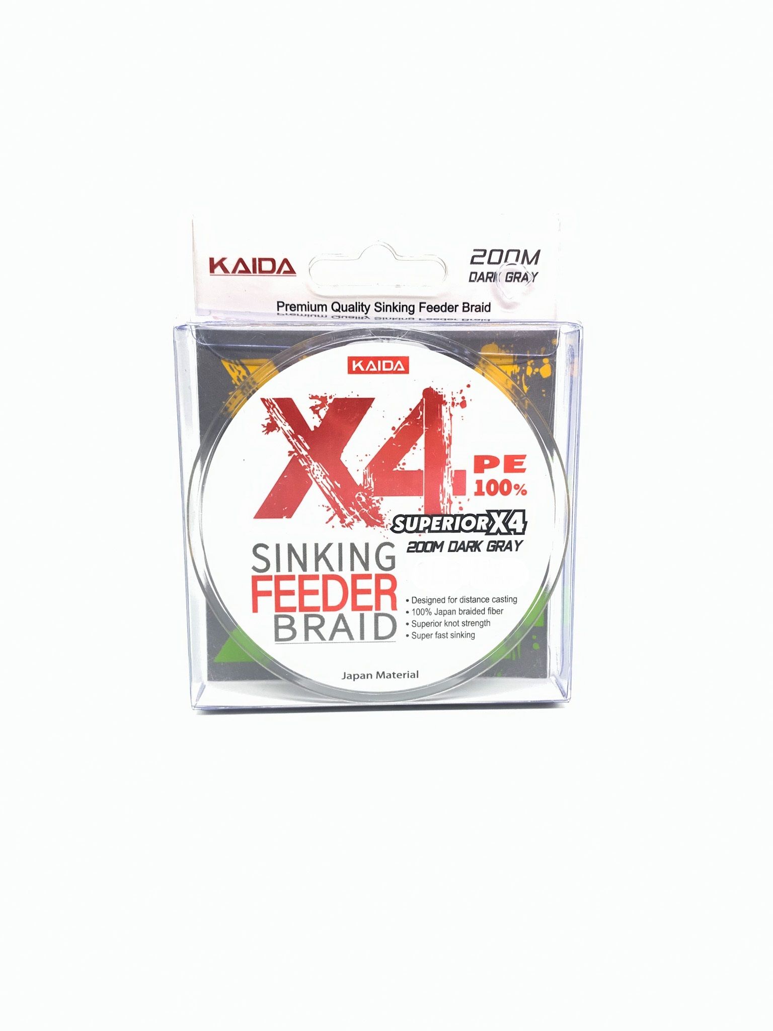 Плетеный Шнур KAIDA X4 SINKING FEEDER BRAID 0.08мм 8lb 3.6kg