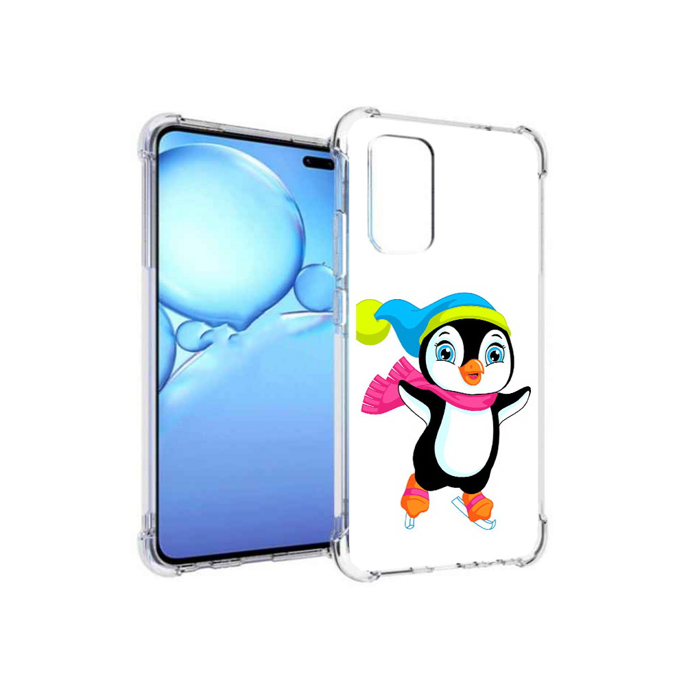 

Чехол MyPads Tocco для Vivo V19 пингвин на коньках (PT147328.392.540), Прозрачный, Tocco