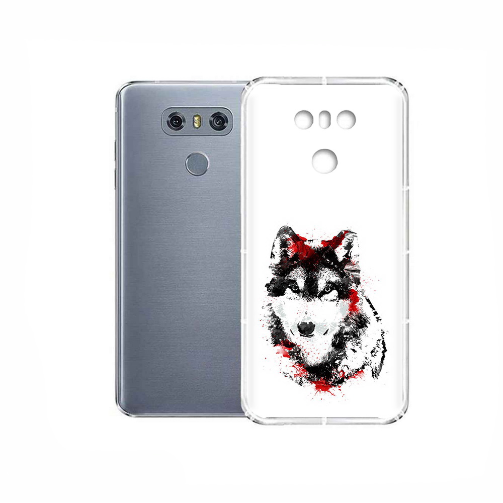 

Чехол MyPads Tocco для LG G6 кровавый волк, Прозрачный, Tocco