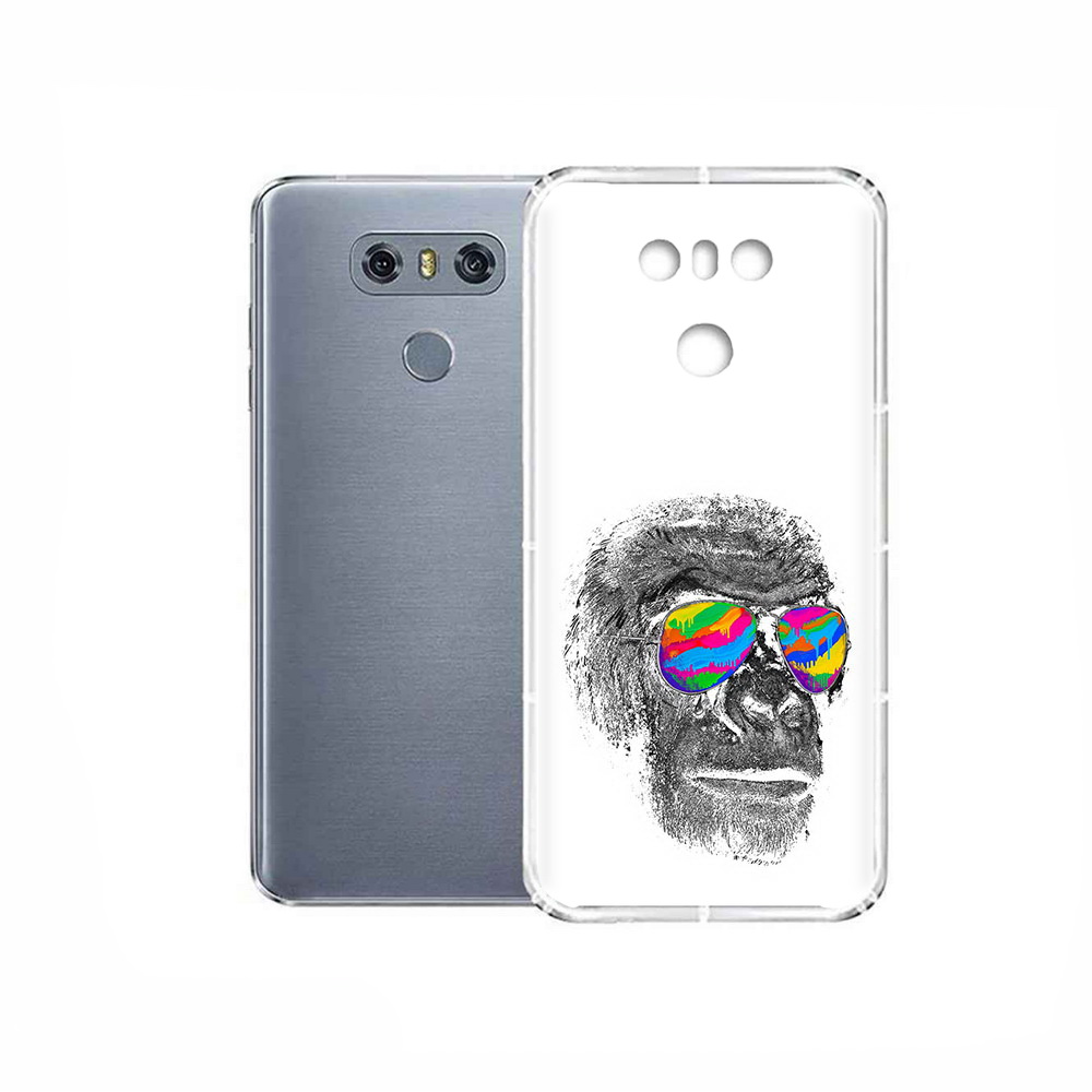 

Чехол MyPads Tocco для LG G6 крутая обезьяна в очках, Прозрачный, Tocco
