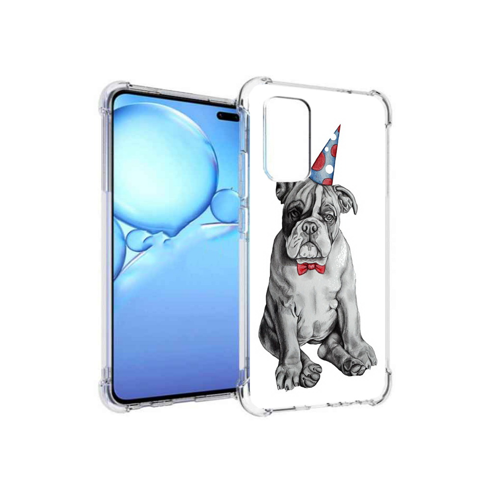 

Чехол MyPads Tocco для Vivo V19 праздничный щенок (PT147328.392.554), Прозрачный, Tocco