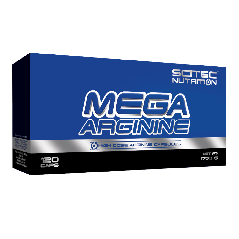 L-аргинин Scitec Nutrition Mega Arginine, 120 капсул