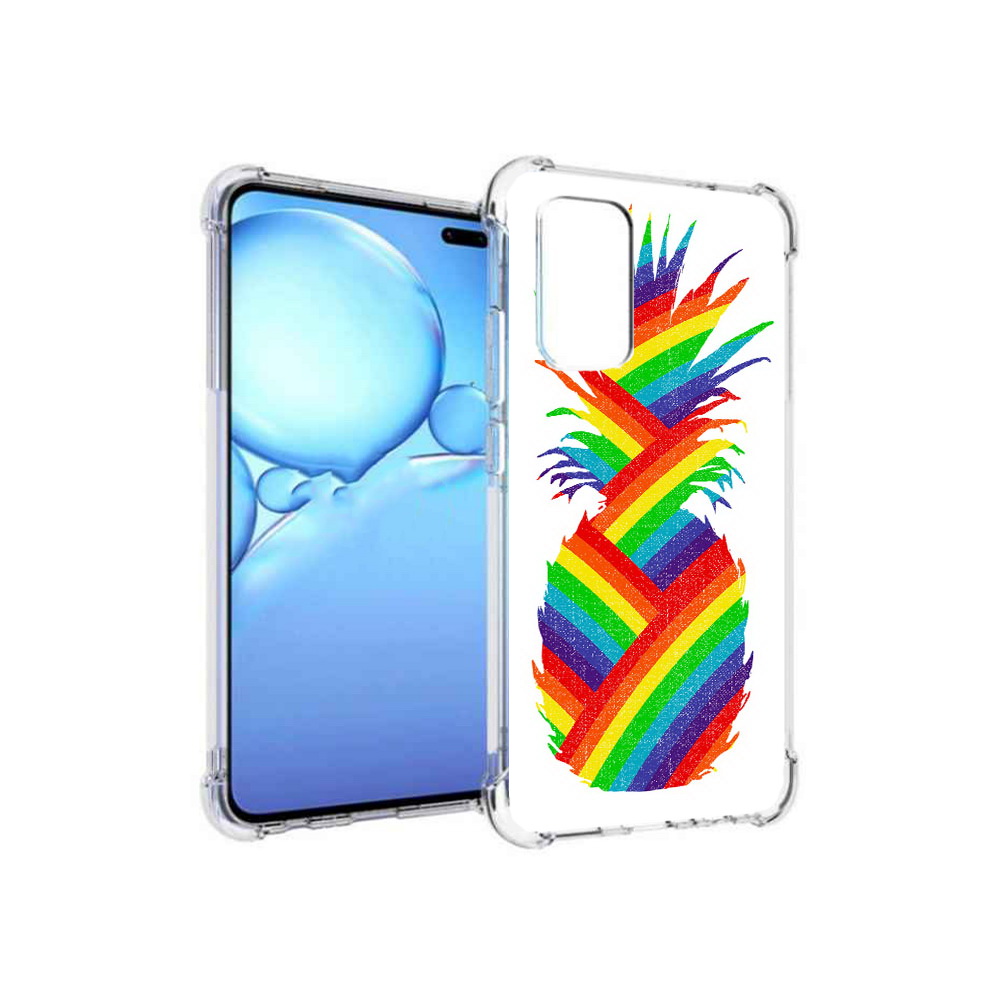 

Чехол MyPads Tocco для Vivo V19 радужный ананас (PT147328.392.566), Прозрачный, Tocco