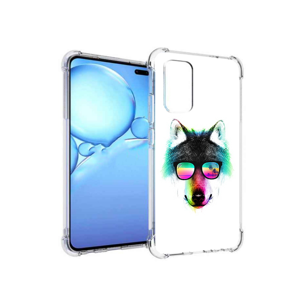 

Чехол MyPads Tocco для Vivo V19 радужный волк (PT147328.392.567), Прозрачный, Tocco