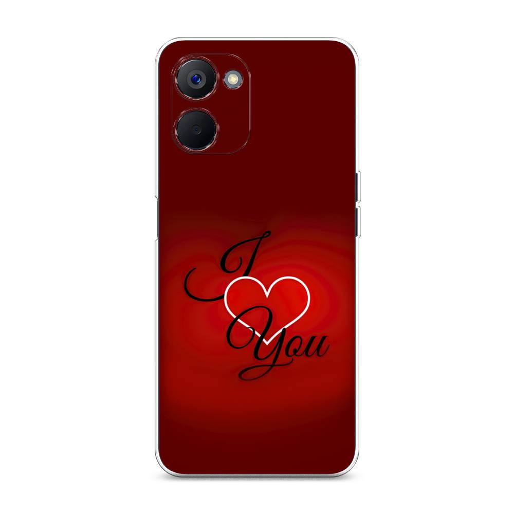 

Чехол Awog на Realme V20 "I love you 3", Красный;черный, 2512950-6