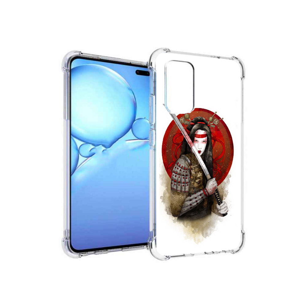

Чехол MyPads Tocco для Vivo V19 рисованная девушка с катаной (PT147328.392.580), Прозрачный, Tocco