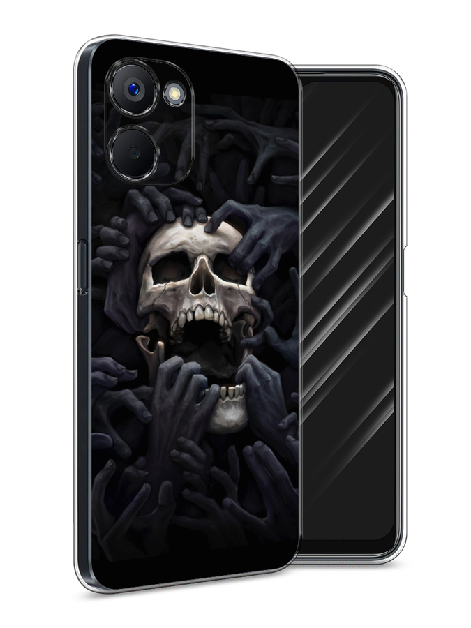 

Чехол Awog на Realme V20 "Череп 29", Черный;серый, 2512950-9