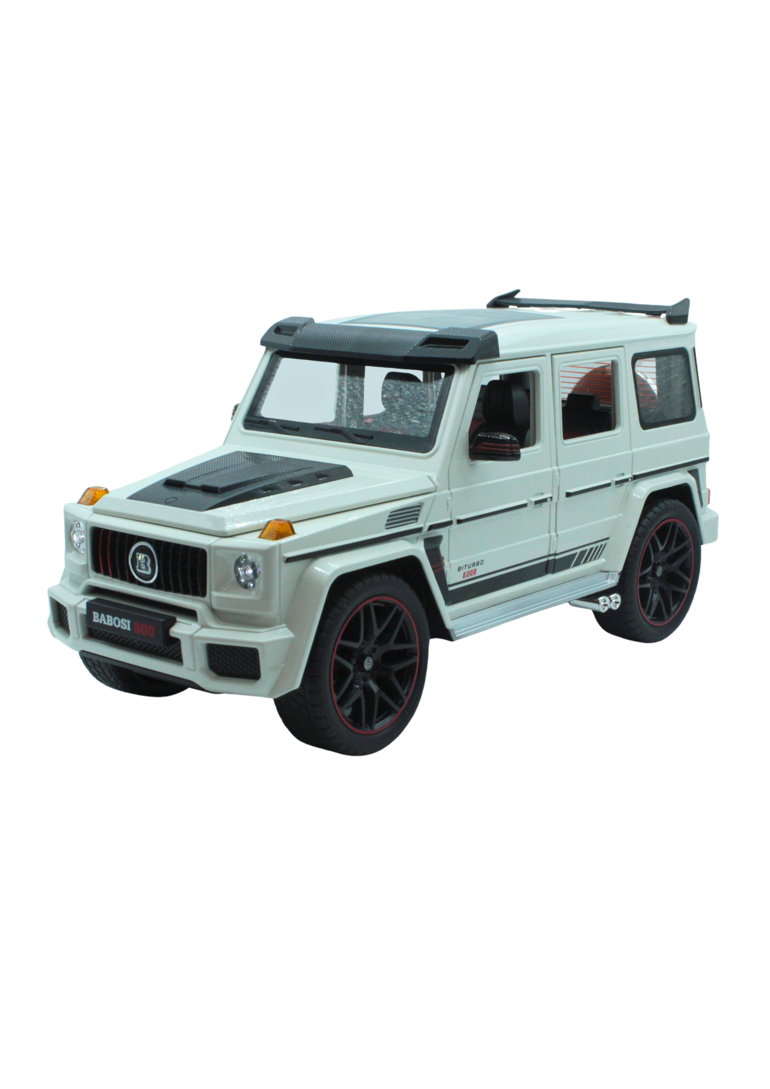 

Машинка Гелендваген Brabus AMG Гелик с дымом паром выхлопом белая 1:18, Белый, металлическая коллекционная