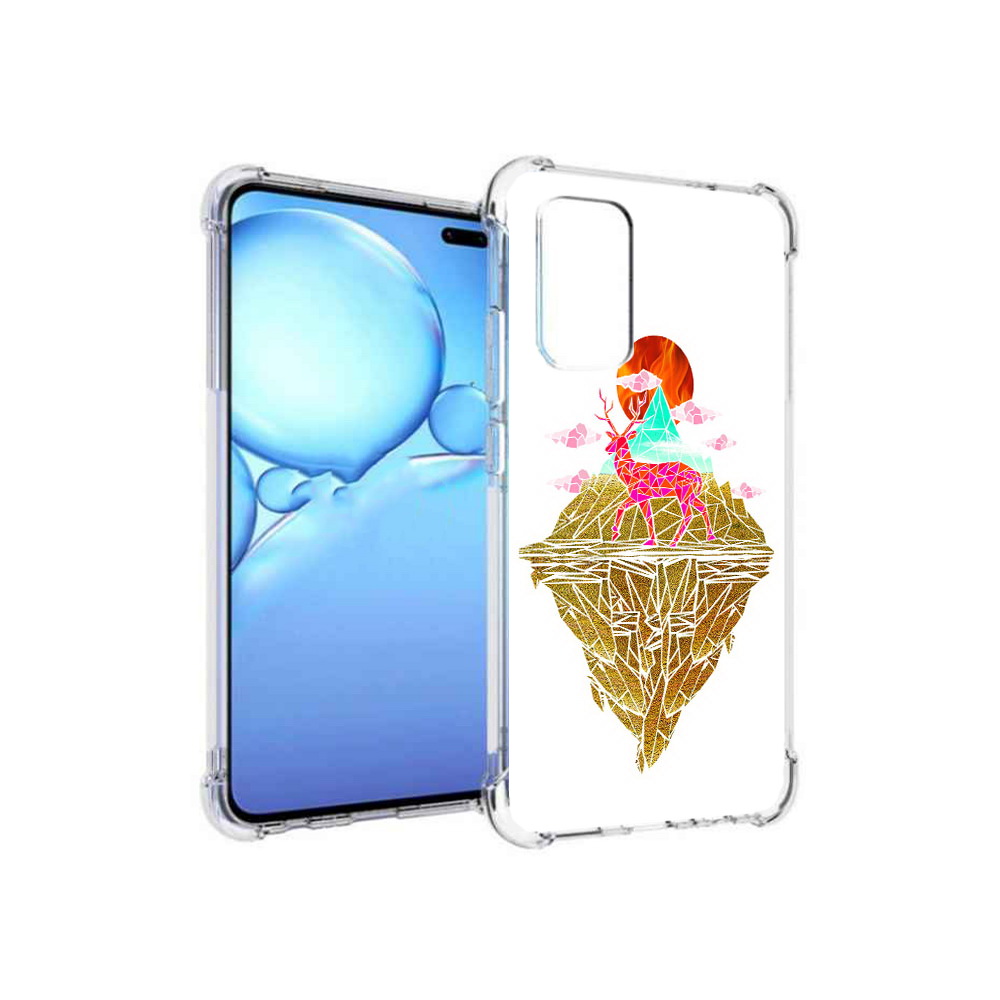 

Чехол MyPads Tocco для Vivo V19 розовый олень абстракция (PT147328.392.586), Прозрачный, Tocco