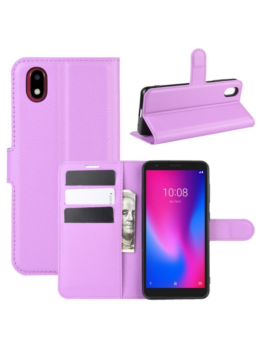 

Чехол Wallet для смартфона ZTE Blade A3 (2020) фиолетовый