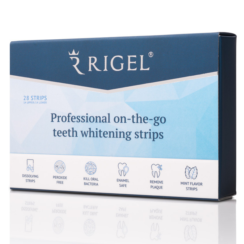 Профессиональные полоски для отбеливания зубов on-the-go из Лондона RIGEL blend a med отбеливающие полоски 3dwhite luxe