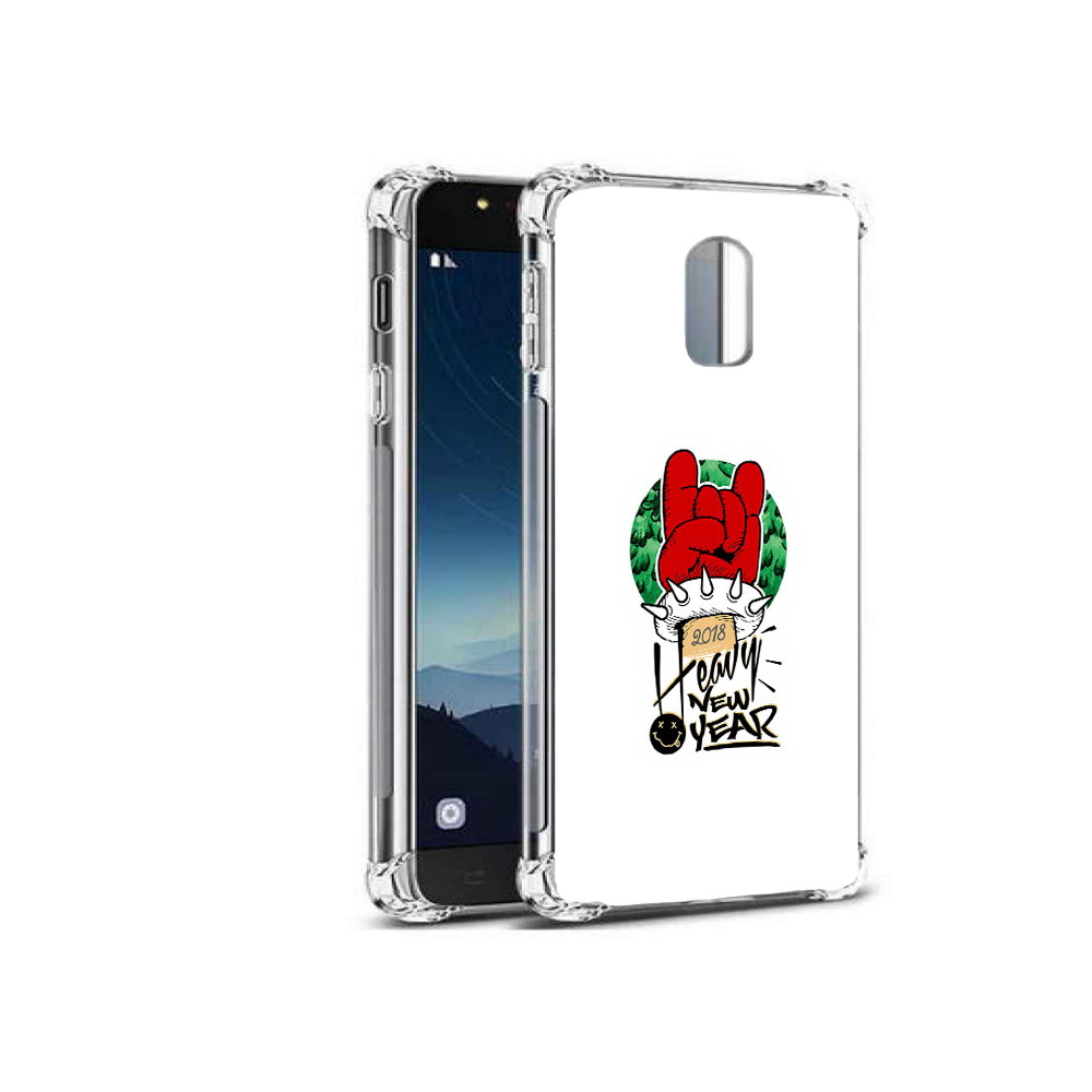 

Чехол MyPads Tocco для Samsung Galaxy C8 Гангстер новый год (PT96288.518.53), Прозрачный, Tocco