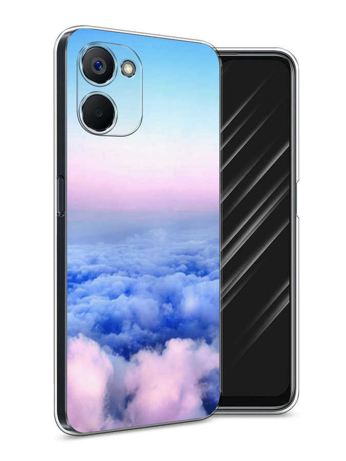 

Чехол Awog на Realme V20 "Облака", Голубой;розовый, 2512950-4
