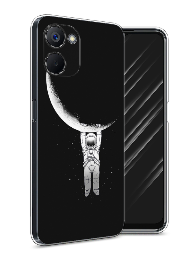 

Чехол Awog на Realme V20 "Космонавт", Белый;черный, 2512950-4