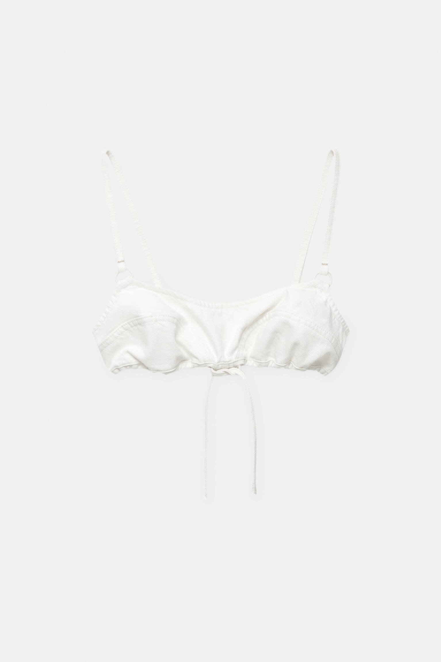 Топ женский Pull&Bear PUL573652207 бежевый M. Доставка из-за рубежа.