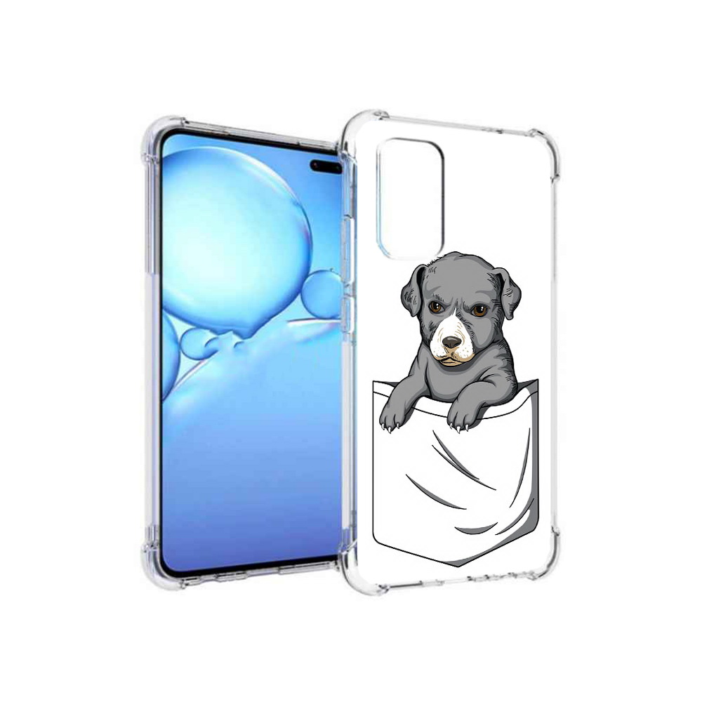 

Чехол MyPads Tocco для Vivo V19 собачка в кармане (PT147328.392.611), Прозрачный, Tocco