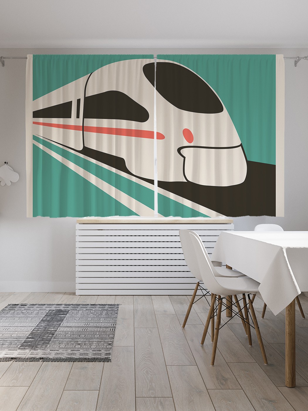 

Шторы с фотопечатью JoyArty "Векторный гиперлуп" из сатена, 290х180 см, Векторный гиперлуп