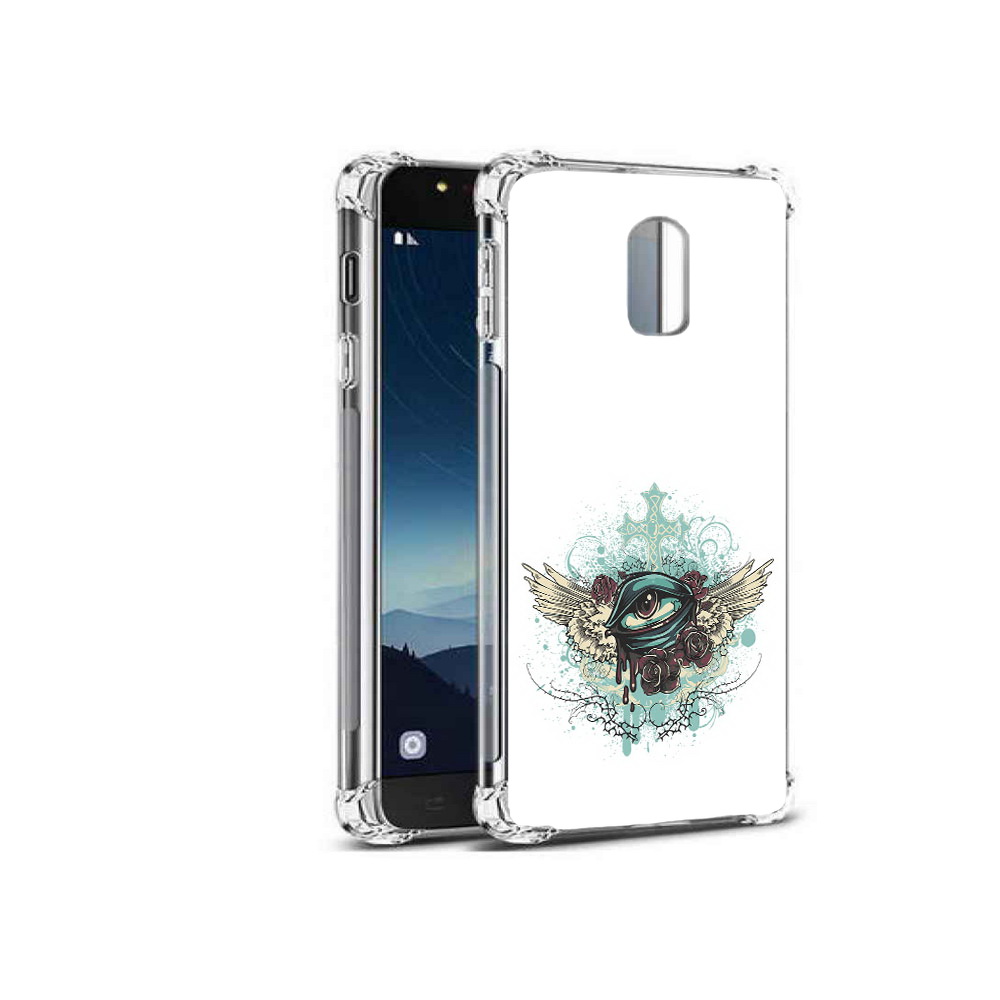 

Чехол MyPads Tocco для Samsung Galaxy C8 плачущий глаз с крыльями (PT96288.518.544), Прозрачный, Tocco