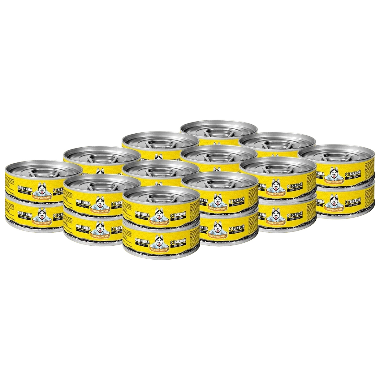 Консервы для собак Погрызухин Оленина, оленина, 24шт по 100г