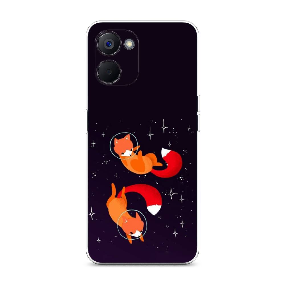 

Чехол Awog на Realme V20 "Лисы космонавты", Оранжевый, 2512950-4