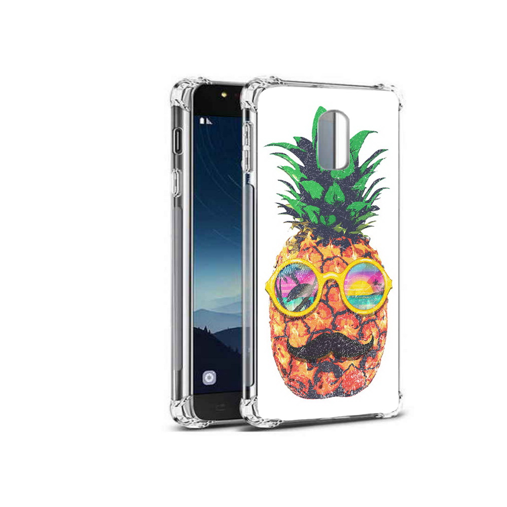 

Чехол MyPads Tocco для Samsung Galaxy C8 прикольный ананас с лицом (PT96288.518.556), Прозрачный, Tocco