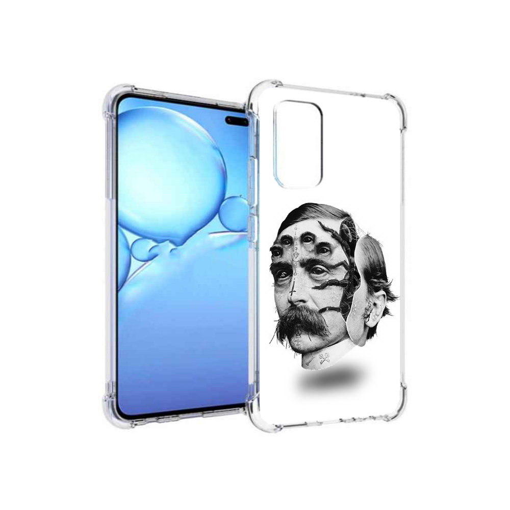 

Чехол MyPads Tocco для Vivo V19 страшное лицо мужчины (PT147328.392.629), Прозрачный, Tocco