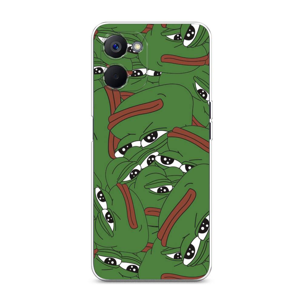 

Чехол Awog на Realme V20 "Печальный frog", Зеленый;белый, 2512950-9