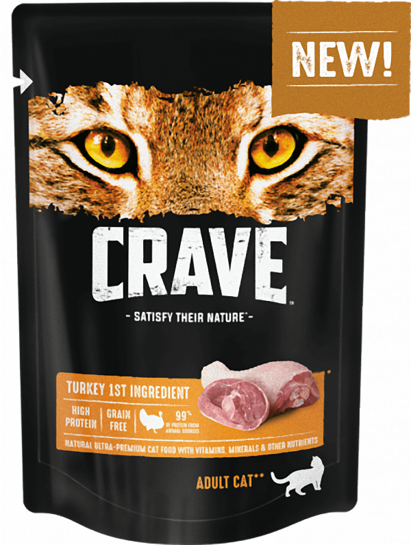 Влажный корм для кошек Crave, индейка, 70г