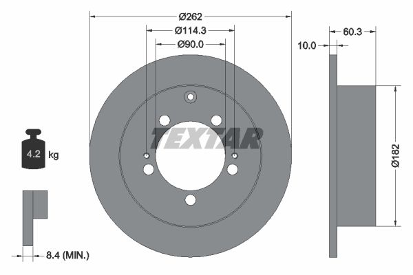 

Диск тормозной MITSUBISHI OUTLANDER I (CU_W) зад. (min 1 шт.) с покрытием PRO