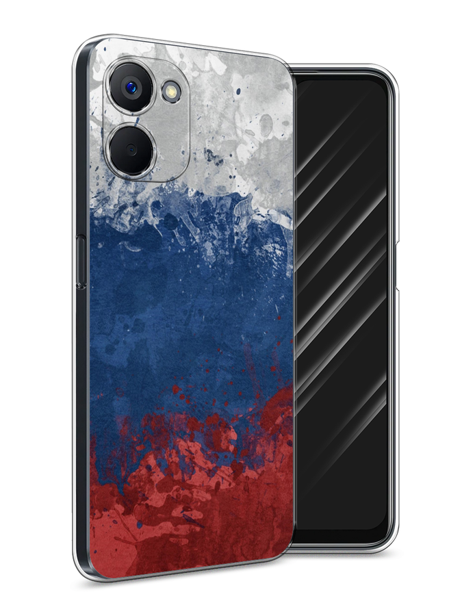 

Чехол Awog на Realme V20 "Флаг России неровный", Белый;синий;красный, 2512950-5
