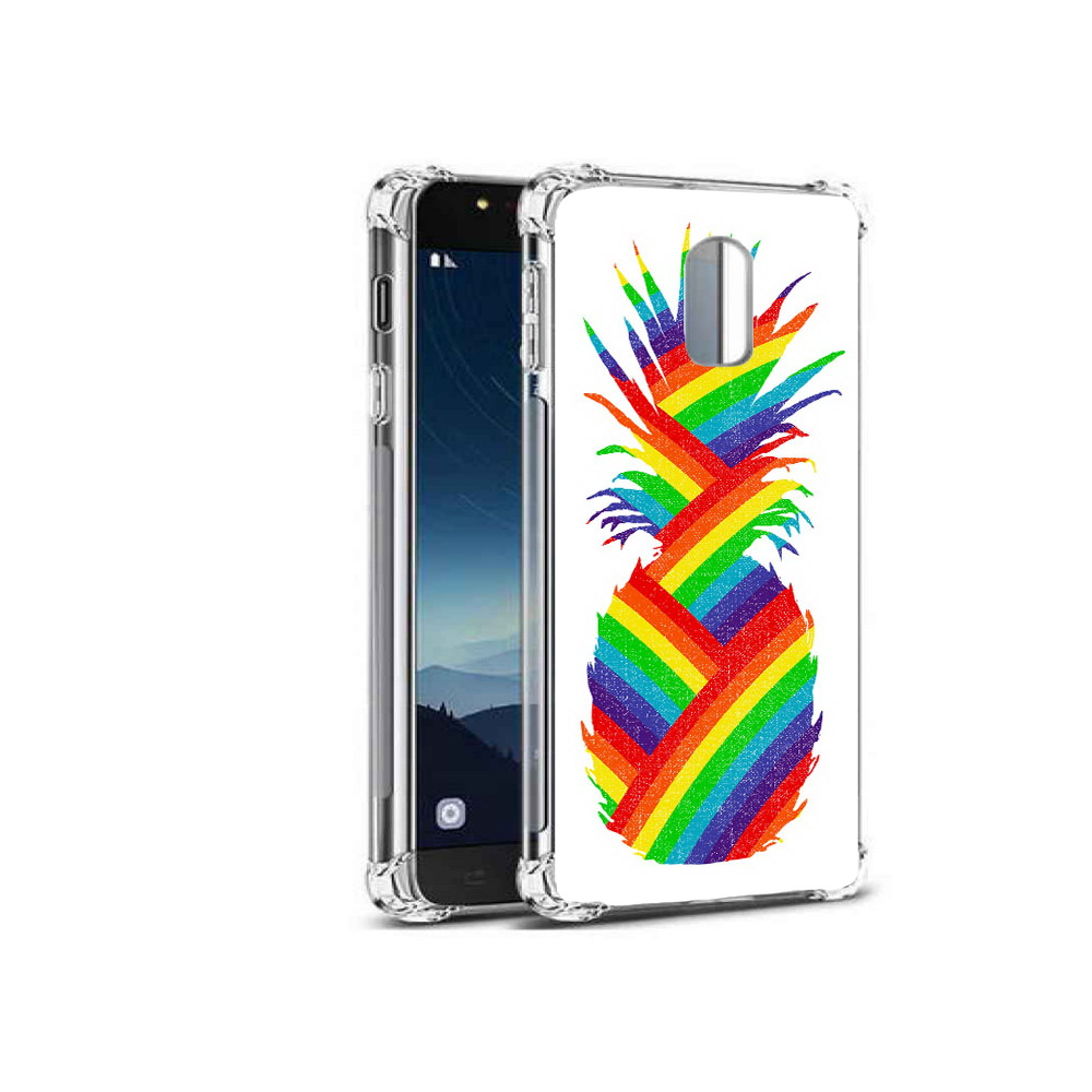 

Чехол MyPads Tocco для Samsung Galaxy C8 радужный ананас (PT96288.518.566), Прозрачный, Tocco