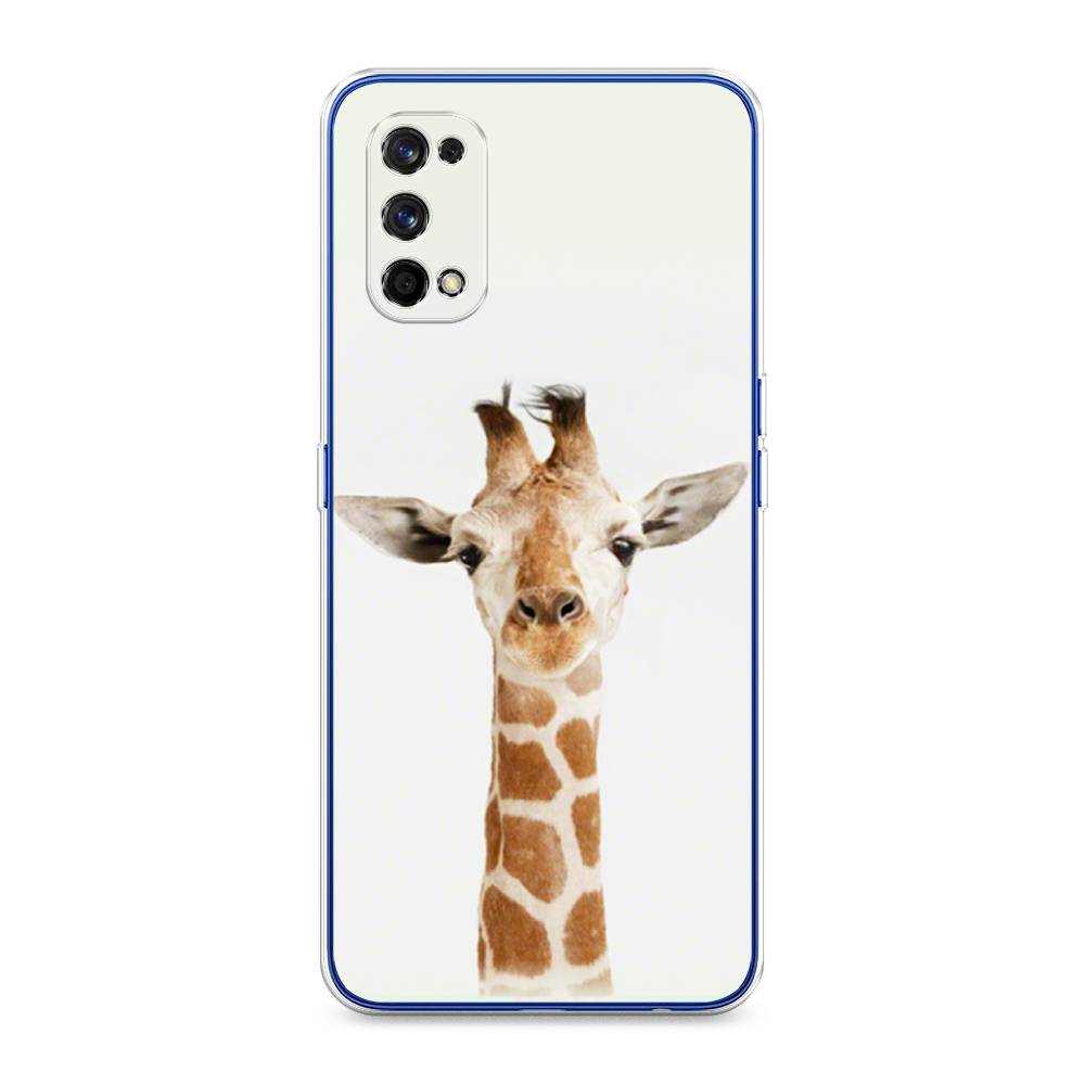 

Чехол на Realme 7 Pro "Любопытный жираф", Бежевый;коричневый, 254050-1