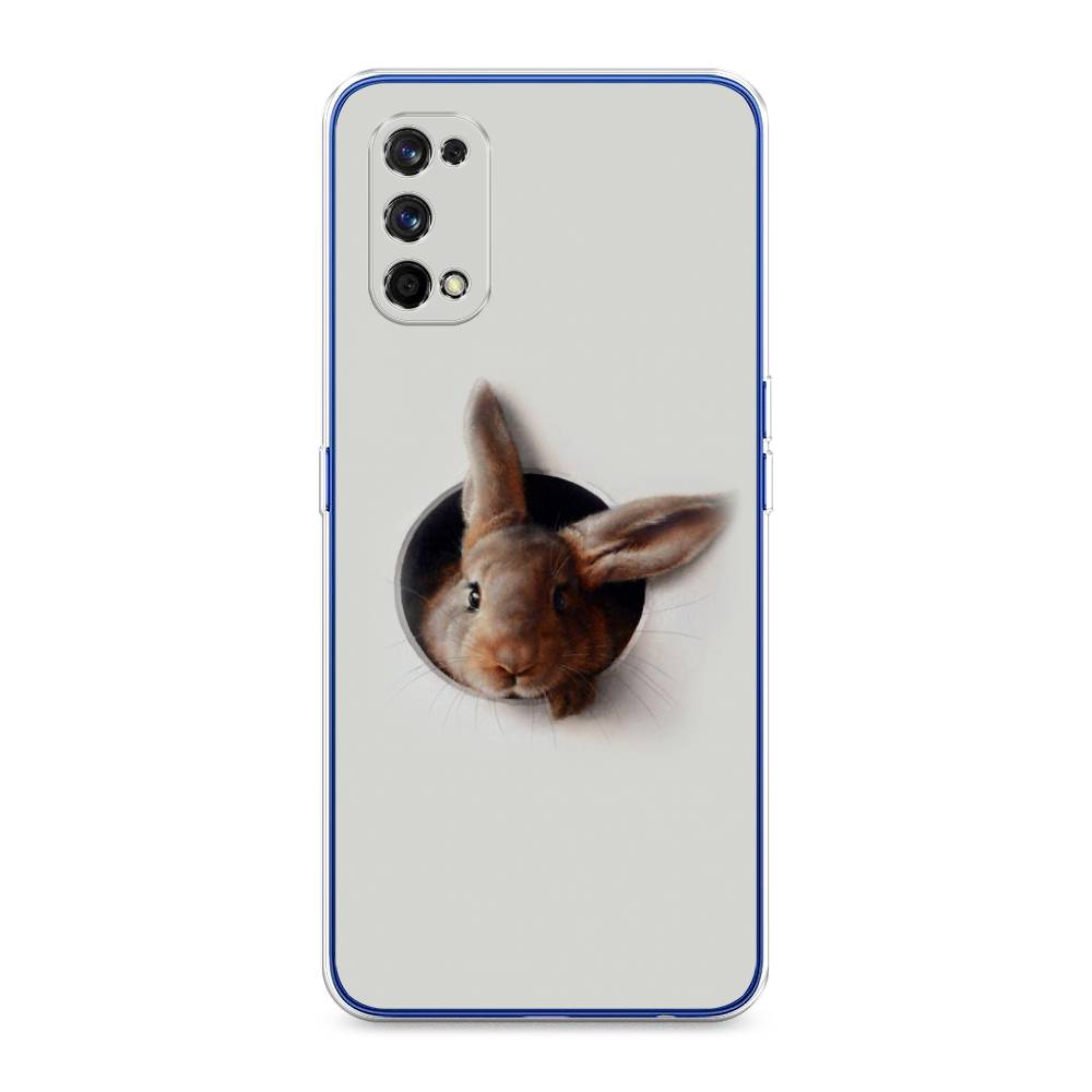 

Чехол на Realme 7 Pro "Любопытный кролик", Серый;коричневый, 254050-1