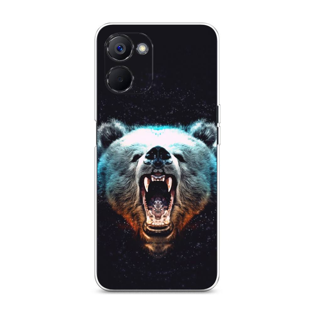 

Чехол Awog на Realme V20 "Медведь", Коричневый;голубой;черный, 2512950-2