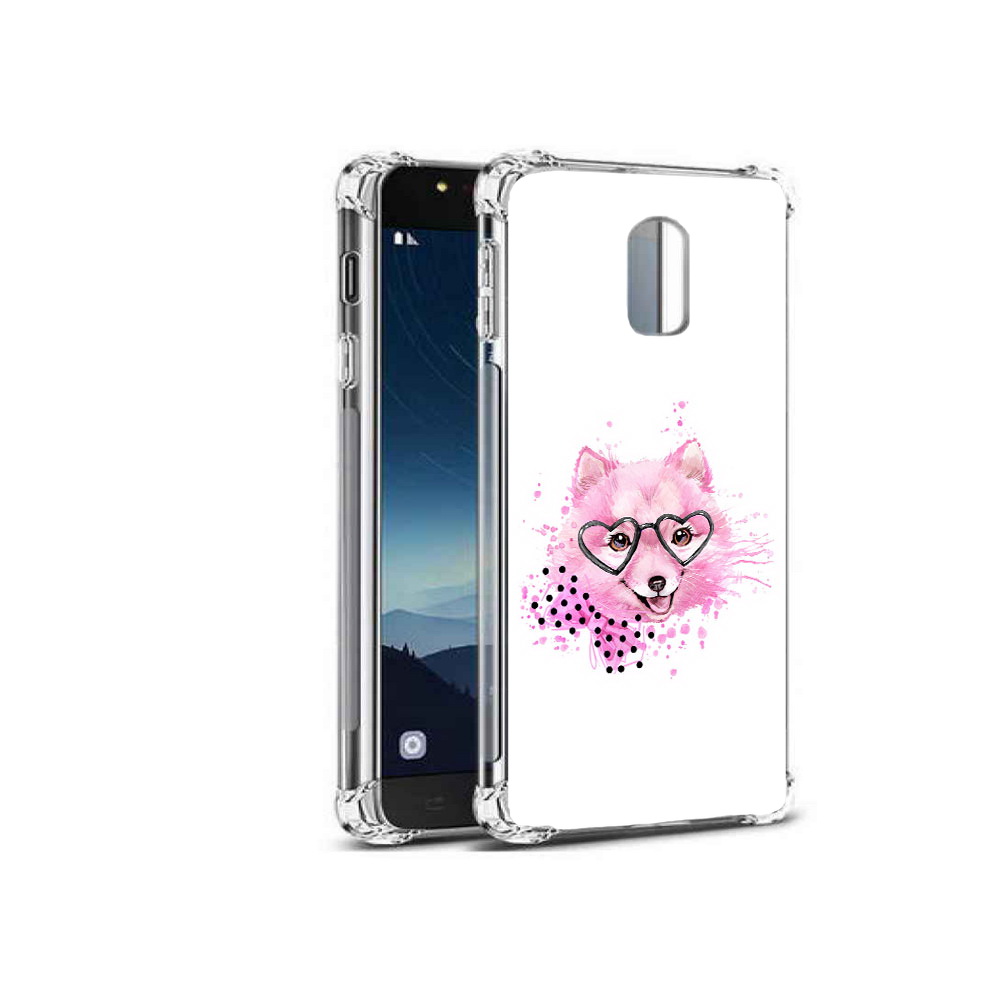 

Чехол MyPads Tocco для Samsung Galaxy C8 розовый волченок (PT96288.518.585), Прозрачный, Tocco