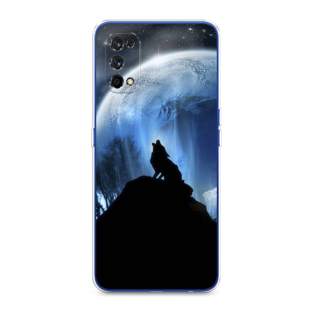 

Чехол на Realme 7 Pro "Волк 2", Синий;черный;белый, 254050-1