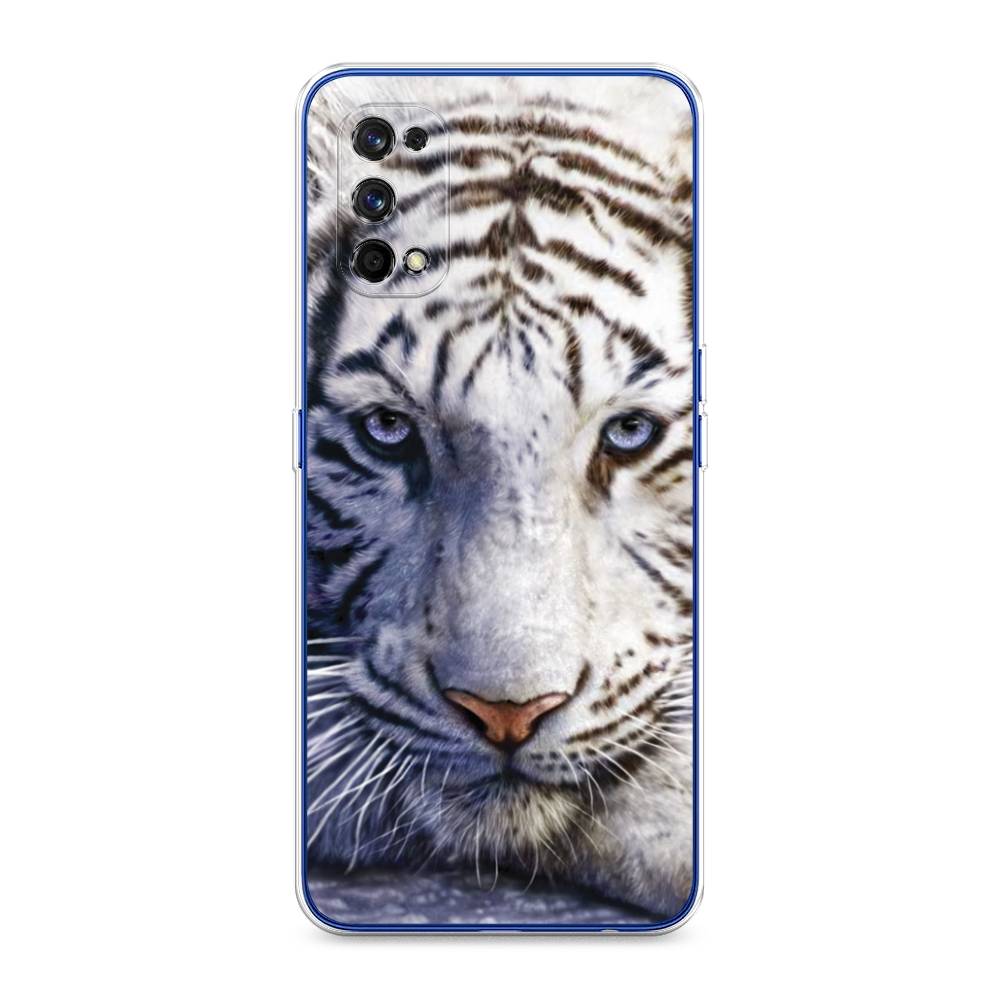 

Чехол на Realme 7 Pro "Бенгальский тигр", Коричневый;белый, 254050-1